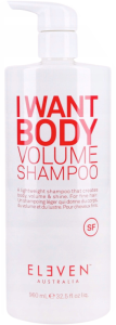 ELEVEN AUSTRALIA SZAMPON I WANT BODY – MAKSYMALNA OBJĘTOŚĆ DLA CIENKICH WŁOSÓW 960 ML