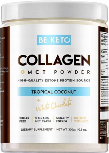 Be Keto Collagen Tropical Coconut &amp; White Chocolate